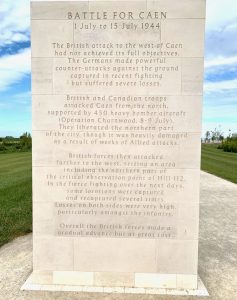 Battle for Caen 1-15 July 1944 British Normandy Memorial, Vers-sur-Mer, Normandy, France