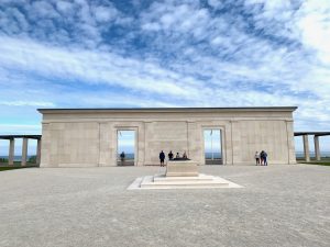 The front of The British Normandy Memorial, Vers-sur-Mer, Normandy, France