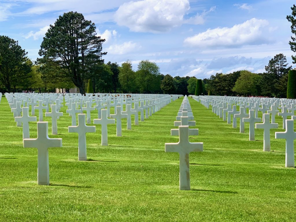 Graves at Normandy American Cemetery & Memorial