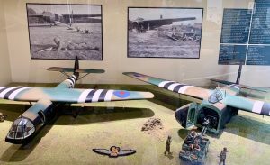 Horsa Gliders that landed at Pegasus Bridge, Normandy, France