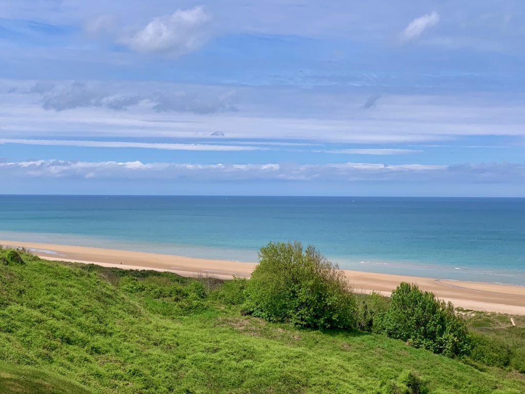 Omaha Beach from Normandy American Cemetery & Memorial