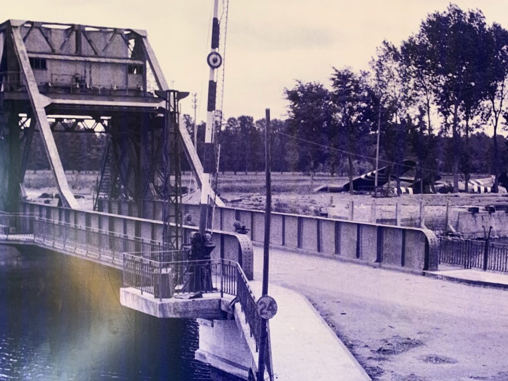 The original Pegasus Bridge on D-Day