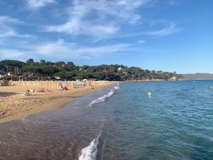 Beach at Croix-Valmer Côte d'Azur, Var, Provence, France