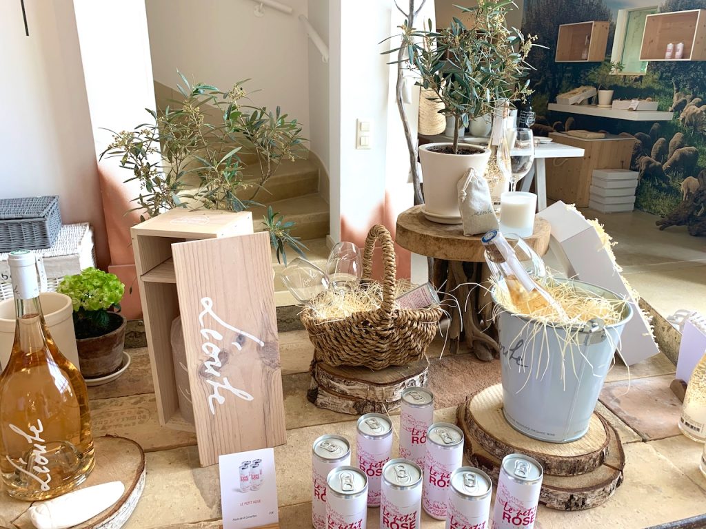 Wine at Gift shop at Château Léoube, Bormes-les-Mimosas, Var, Provence, France