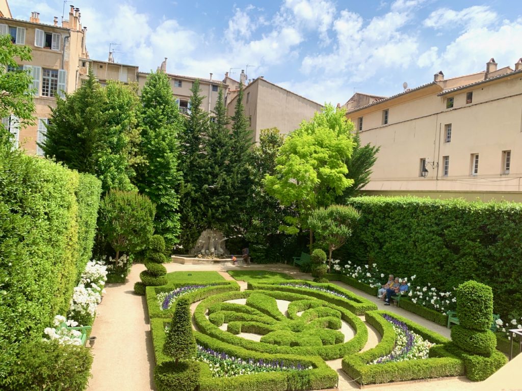 Garden at Hôtel de Caumont, Aix-en-Provence, Bouches-du-Rhône, France