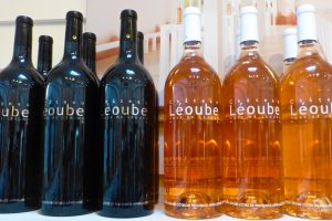Lèoube wine for sale at Daylesford Barns, Gloucestershire, The Cotswolds, UK
