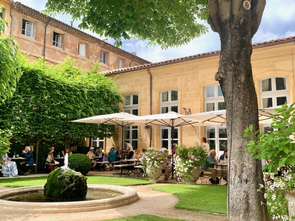 On the Terrace at Hôtel de Caumont Restaurant Aix-en-Provence