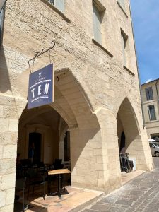 Outside Ten Restaurant, Uzès, Languedoc Roussillon, France