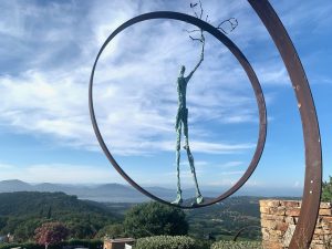 Sculpture in bronze & steel by Jean-Luc Ducreux at Gassin