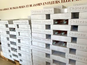 Wine at Gift shop at Château Léoube, Bormes-les-Mimosas, Var, Provence, France