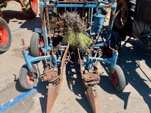 Lavender harvesting machinery at the Apt Lavender Festival, Apt, Luberon, Vaucluse, Provence, France