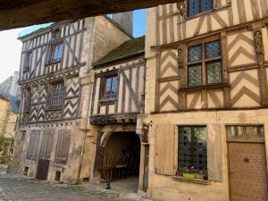 Architecture in Noyers-sur-Serein, Burgundy, France