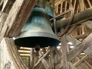 Bell in Cesar Tower, Provins, France, UNESCO heritage site