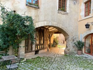 Cobbled streets of Noyers-sur-Serein, Burgundy, France