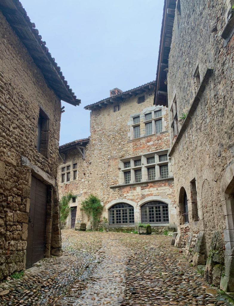 Cobbled streets of Pérouges, France