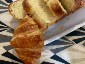 Home made croissants & Brioche at Maison de Triboulet, Amboise, Loire Valley, France