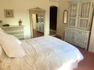 Bedroom 1 at Maison des Cerises, Village house for rent in Lourmarin, Provence