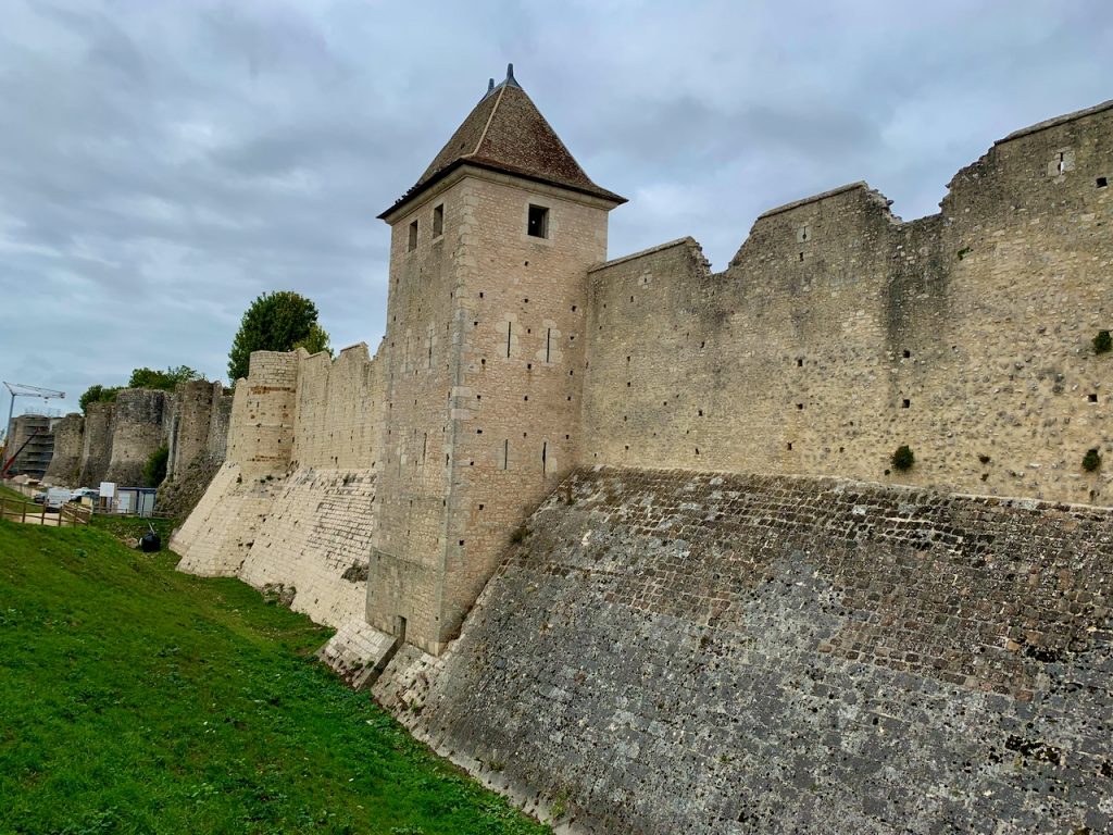 Medieval wall of Provins, France, a UNESCO heritage site