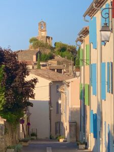 The street where our village house for rent in Lourmarin, Provence is located