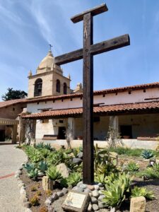 The Carmel Mission Cross set in place on August 24 1771