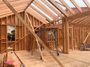 August 12 2023 Carmel-by-the Sea, California, USA, new house build