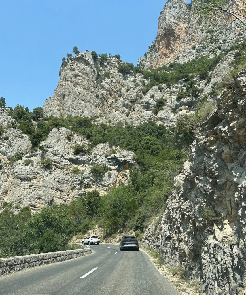 Driving in Gorges du Verdon, Parc Naturel Régional du Verdon, Provence, France