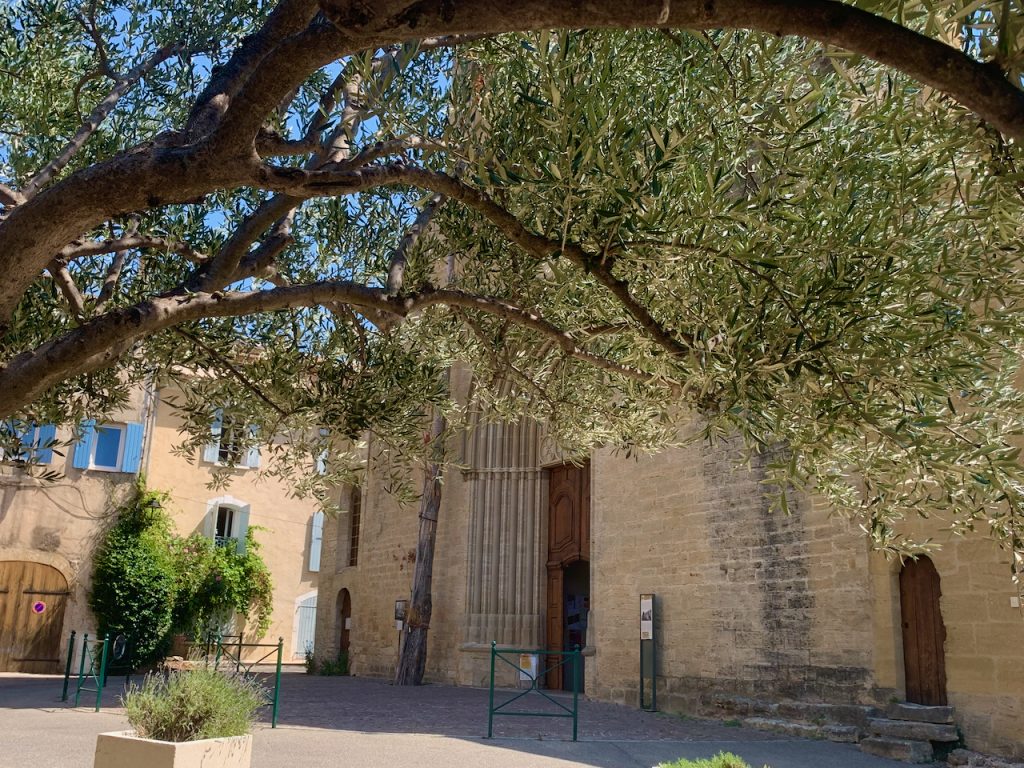 Outside the church, Cucuron, Luberon, Provence, France