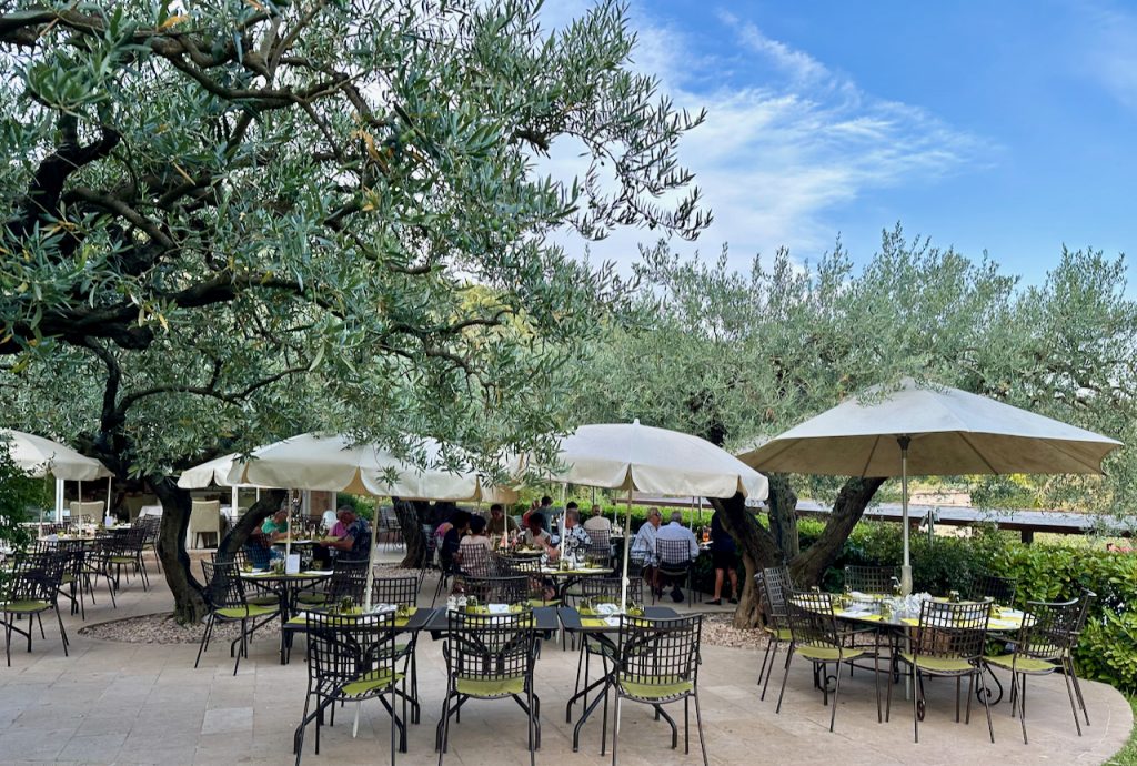 Terrace at Bastide du Calalou, Moissac-Bellevue in Parc Naturel Régional du Verdon