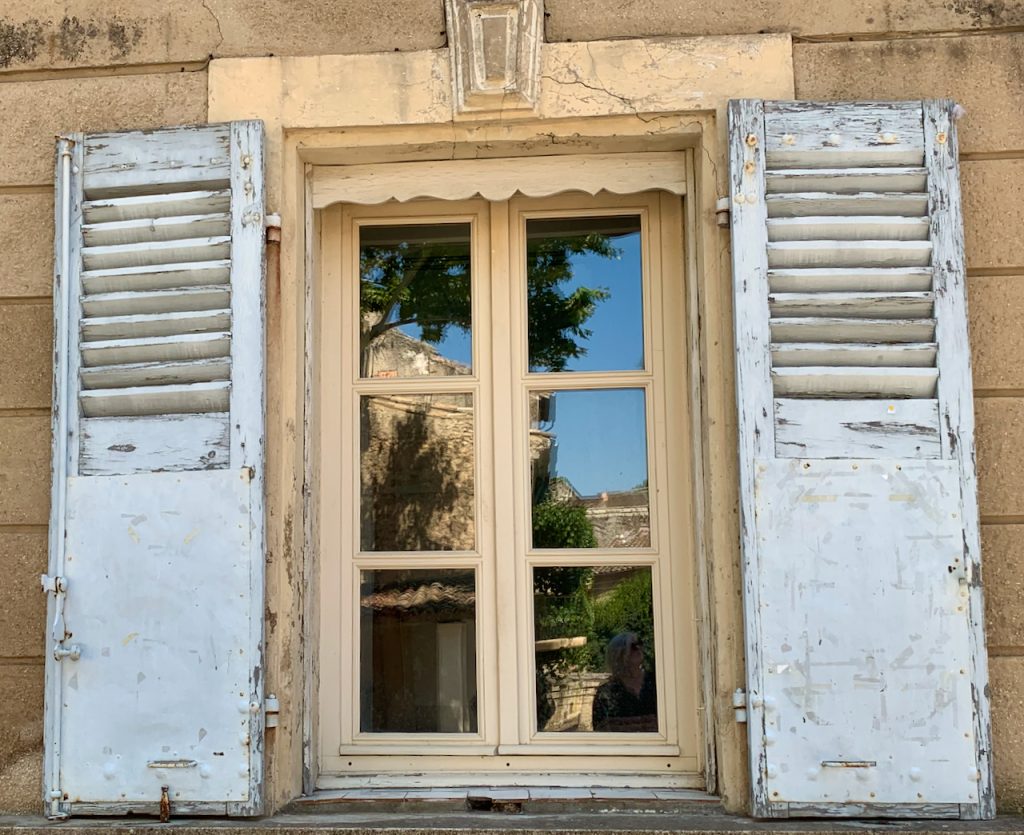 Shutters of Cucuron, Luberon, Vaucluse, Provence, France