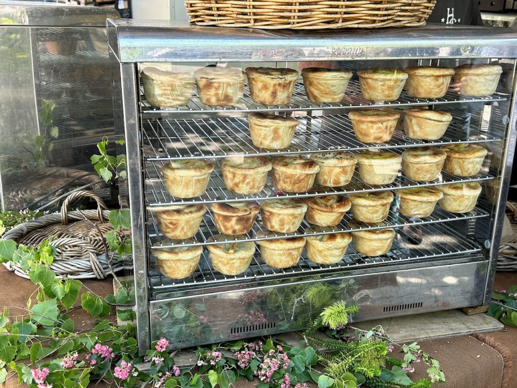 Pies at Stirling market near Adelaide, South Australia