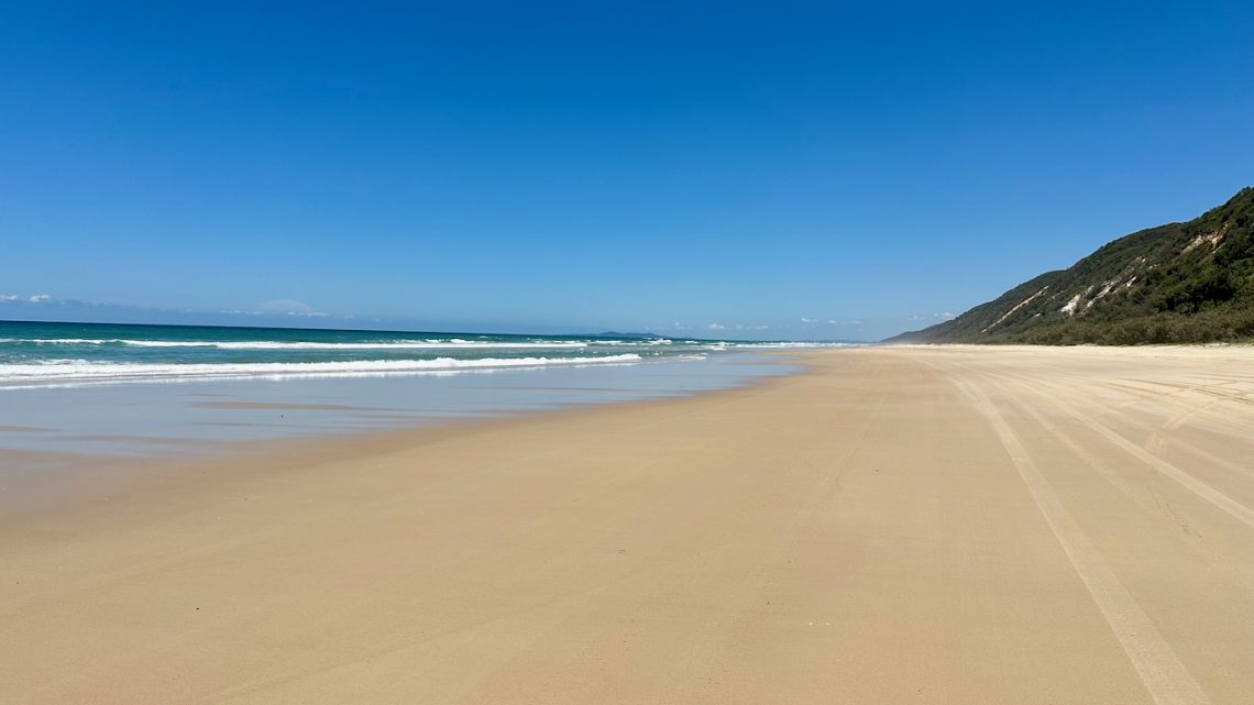 On the Great Sandy Beach, Sunshine Coast, Noosa, Australia