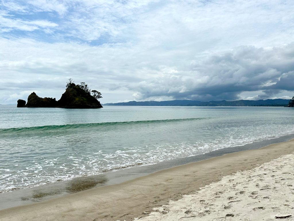 Beach at William Manga Kahia Lagoon Reserve, Coromandel, New Zealand