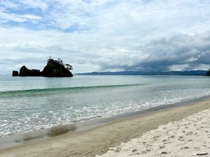 Beach at William MangaKahia Lagoon Reserve, Coromandel, New Zealand