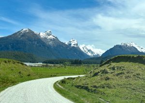 By Mountains where Lord of the Rings and The Hobbit were filmed near Paradise, near Glenorchy, near Queenstown, South Island New Zealand