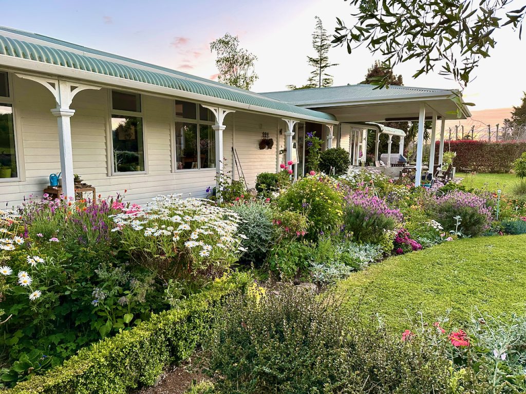 Garden in Pōkeno South of Auckland, New Zealand