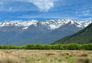 Road to Paradise from Glenorchy, near Queenstown, South Island New Zealand