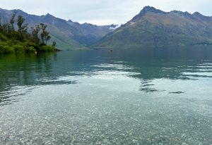 Site of Amon Hen in Lord of the Rings, Lake Wakatipu, near Queenstown, South Island New Zealand