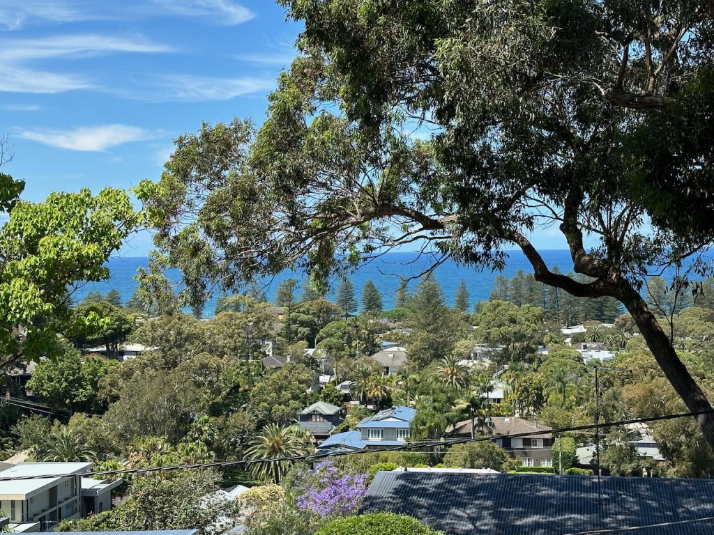 View from our airbnb in Newport, Sydney, Australia