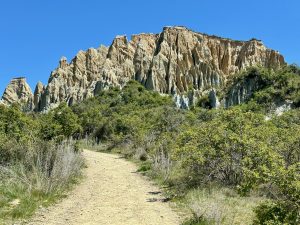 Clay Cliffs at Omarama, South Island New Zealand