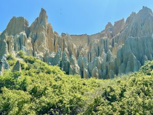 Clay Cliffs at Omarama, South Island New Zealand