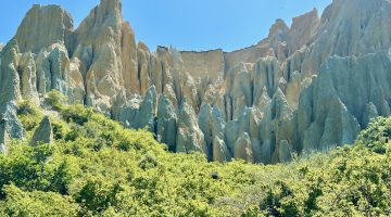 Clay Cliffs at Omarama, South Island New Zealand