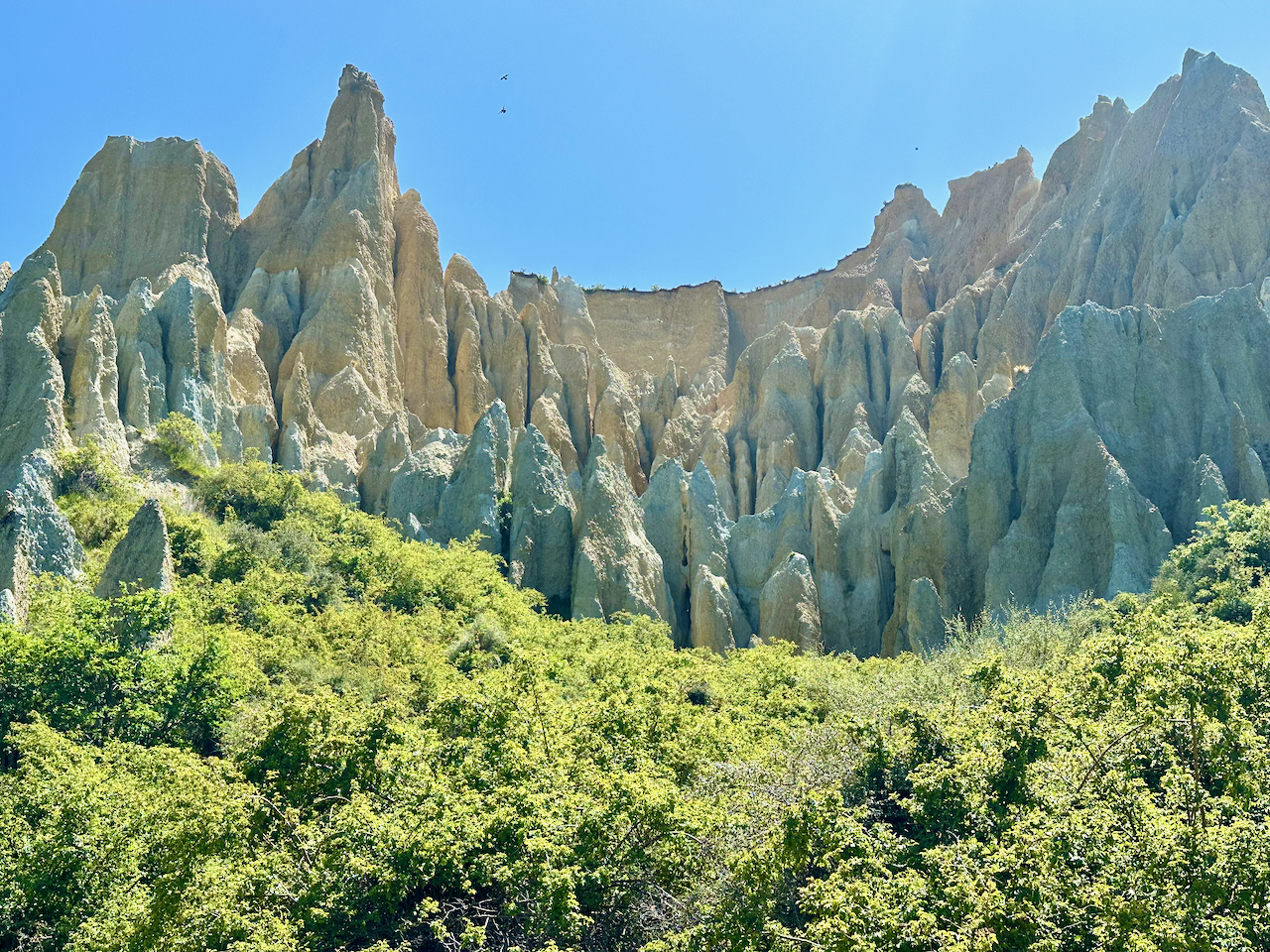Clay Cliffs at Omarama, South Island New Zealand