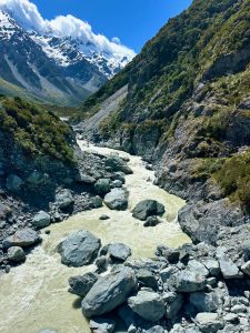 On on Hooker Trail, Aoraki / Mount Cook, South Island, New Zealand