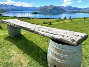 View of Lake Wanaka from Rippon Winery Wanaka, South Island, New Zealand