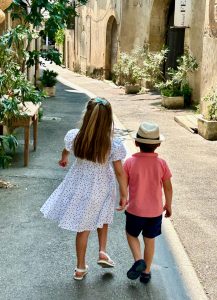 children in Lourmarin Provence