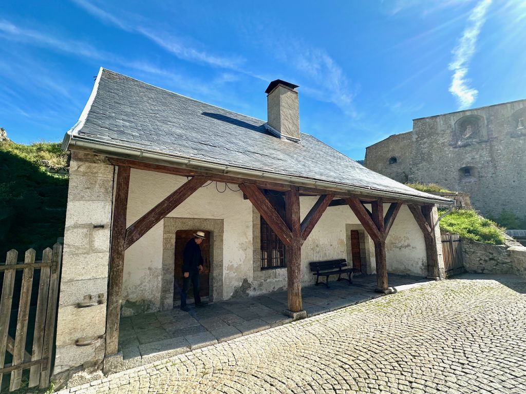 By Entrance to the old Cité Vauban, Briançon, Serre Chevalier, Les Hautes-Alpes, Provence, France