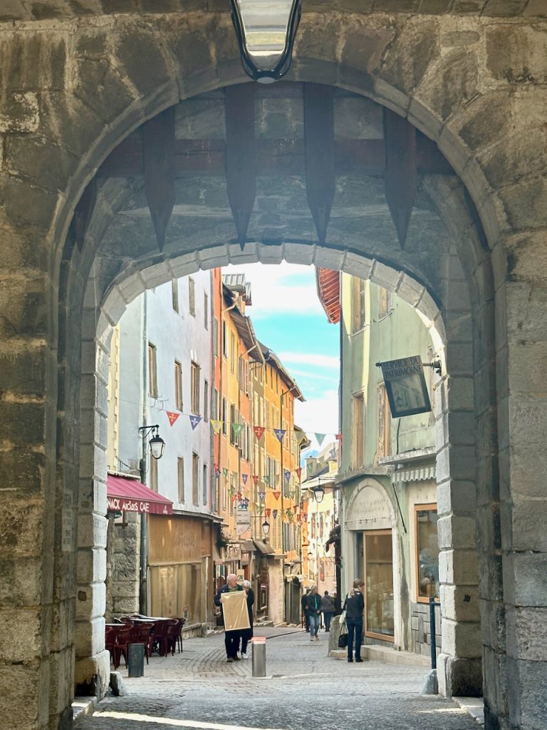Entering old city Vauban, Briançon, Serre Chevalier, Les Hautes-Alpes, Provence, France