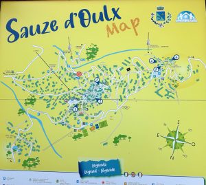 Map of Sauze D'Oulx, Streets of Sauz D'Oulx, Italian ski resort in Western Italian Alps, taly