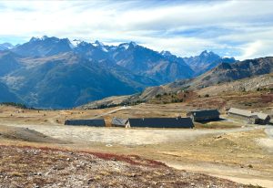 Military base at Col du Granon, les Hautes-Alpes, Serre Chevalier, Provence, France