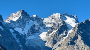 Mountains in Serre Chevalier, Les Hautes-Alpes, Provence, France